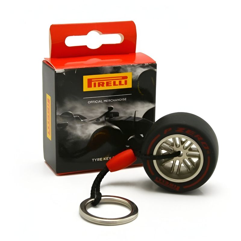 PIRELLI - Llavero Formula 1 Oficial Neumatico Pirelli PZero Rojo (Soft)