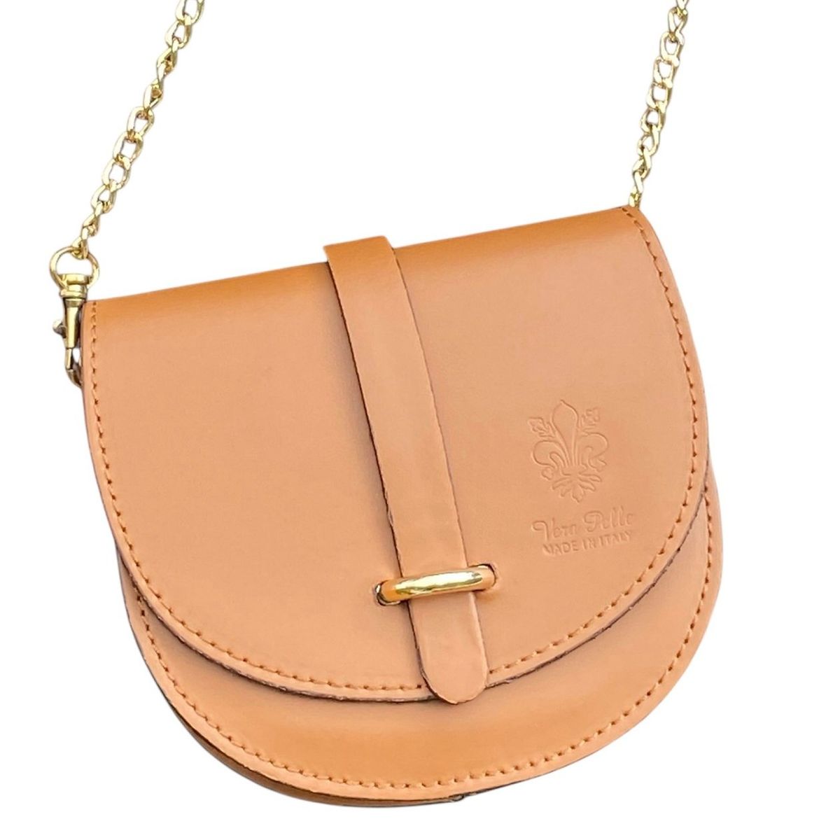 PIERA MARASSI - Cartera cuero Mini Dai Camel