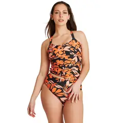 CURVI - Parte De Arriba Tankini Estampado Naranjo