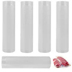 KUANGYE - 5 Rollos Sellado al Vacío Gofrada 20cm X 5 Mtrs