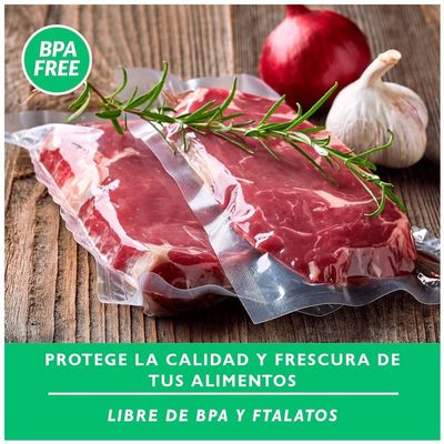 Imagen 2 del producto 5 Rollos Sellado al Vacío Gofrada 20cm X 5 Mtrs