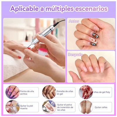 Imagen 2 del producto Pulidor Esmeril Drill Para Uñas Profesional 45000 Rpm