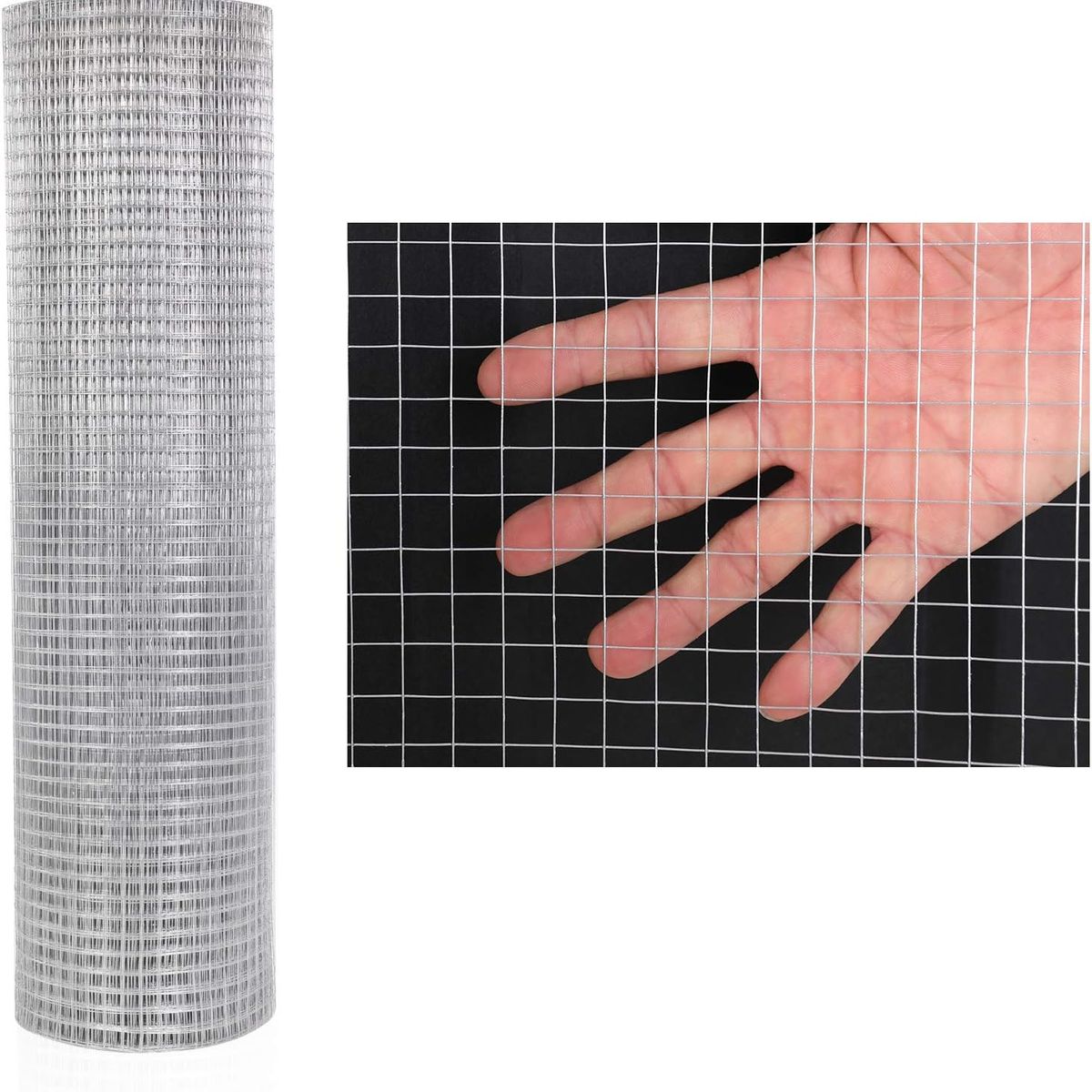 KUANGYE - Malla Soldada Galvanizada 60cm Alto X 10mts Largo