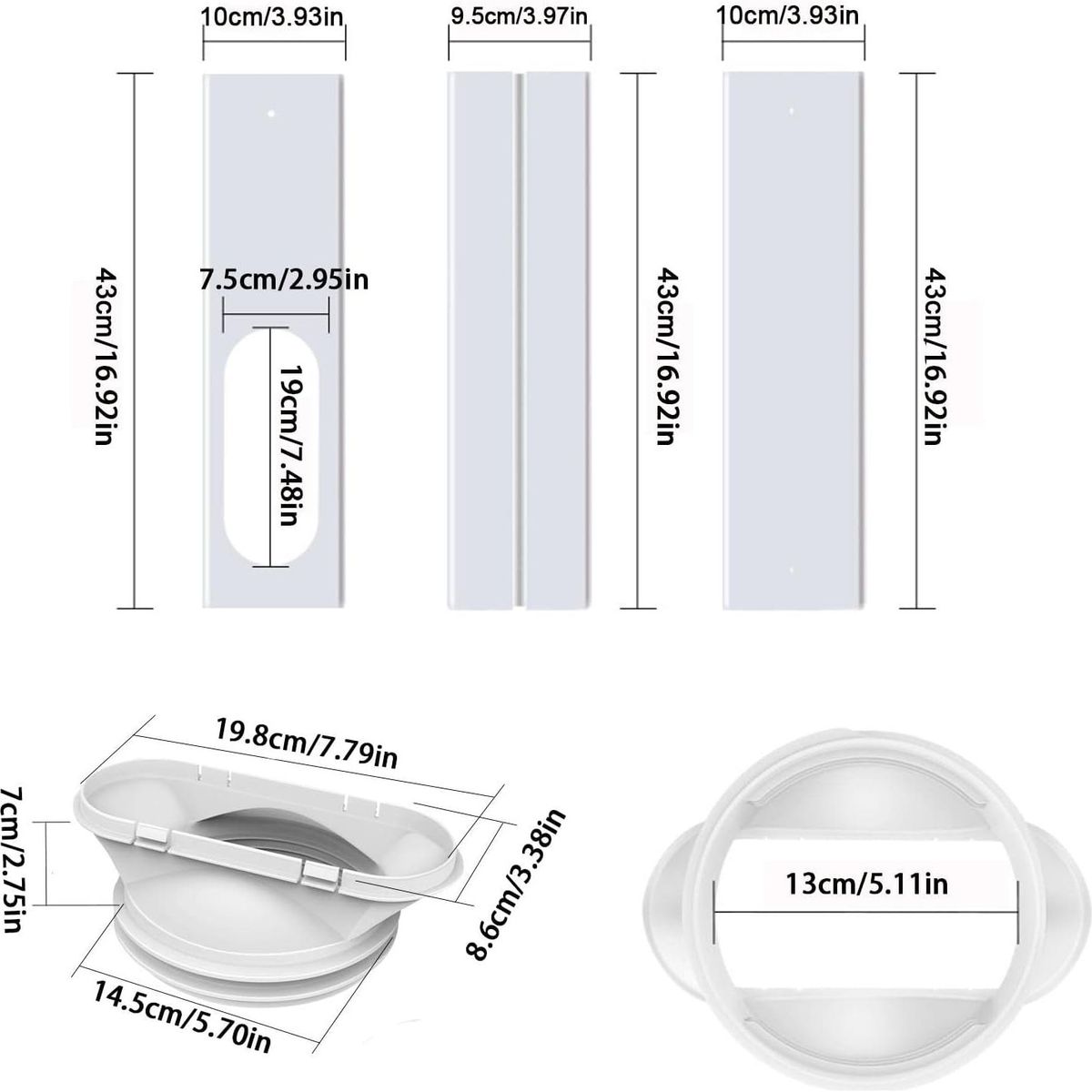 KUANGYE - Sellado Ventana Aire Acondicionado Portátil 14mts
