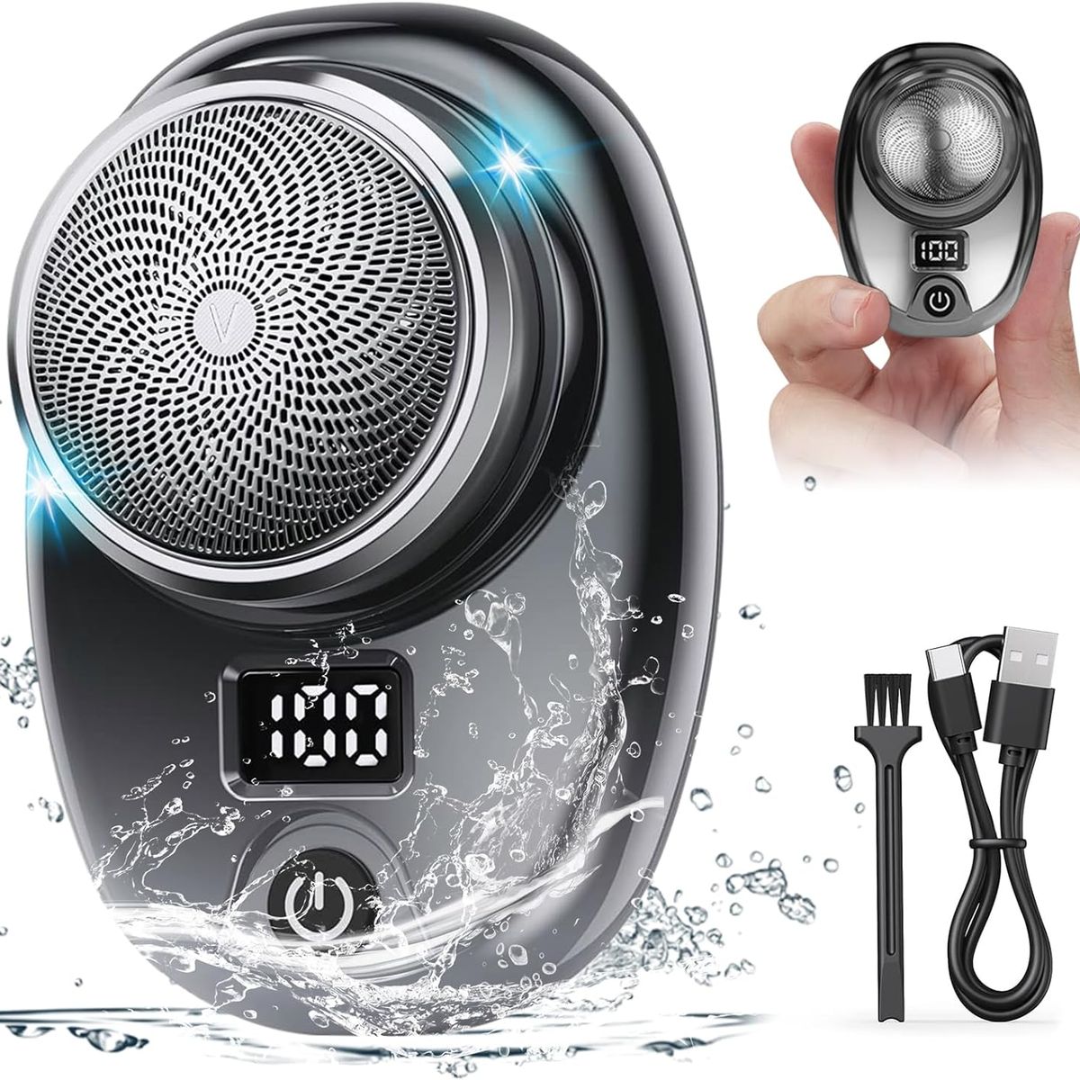 EDWINAYY - Rasuradora Electrica Corporal Inalambrica Resistente Al Agua