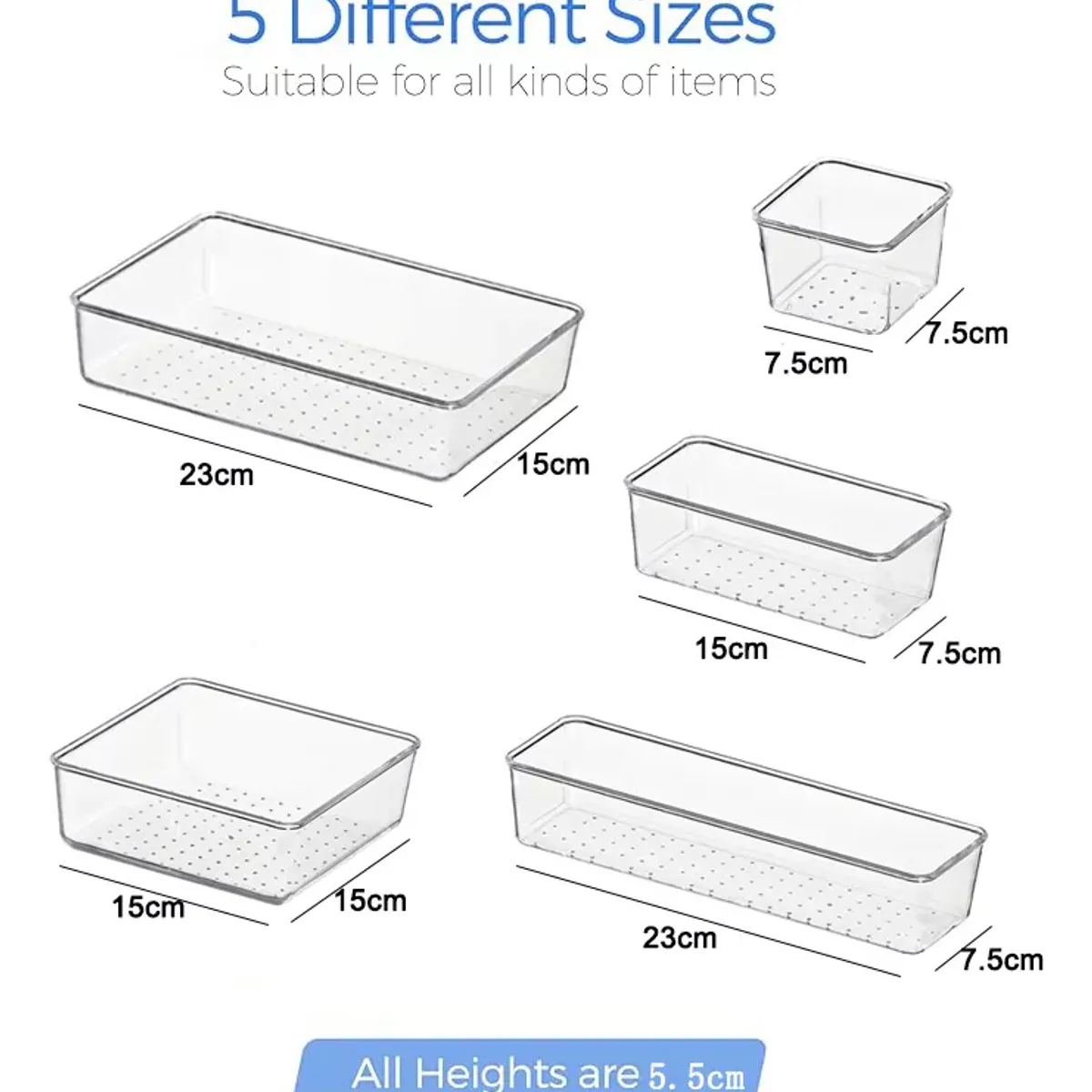 EVERSO - Set 36 Organizador Separador Cajones De Oficina Escritorio