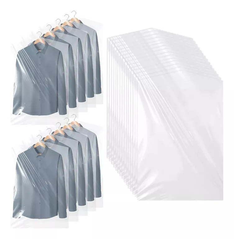 100 Bolsas Transparentes Fundas Para Ropa Trajes 60x90cm | Sodimac Chile