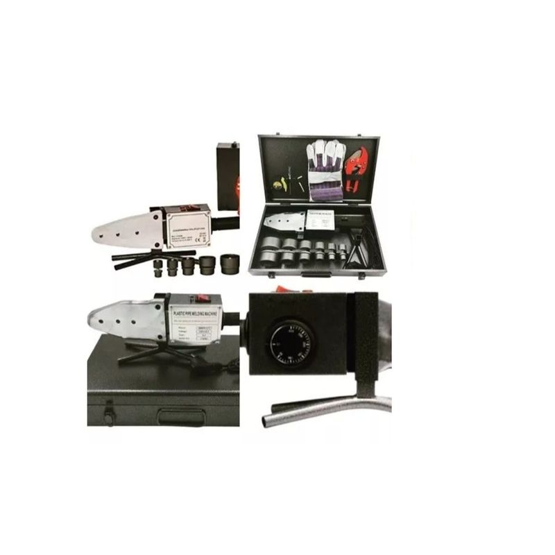 GENERICO - Termofusora Ppr 2000w Con Regulador Temperatura Black