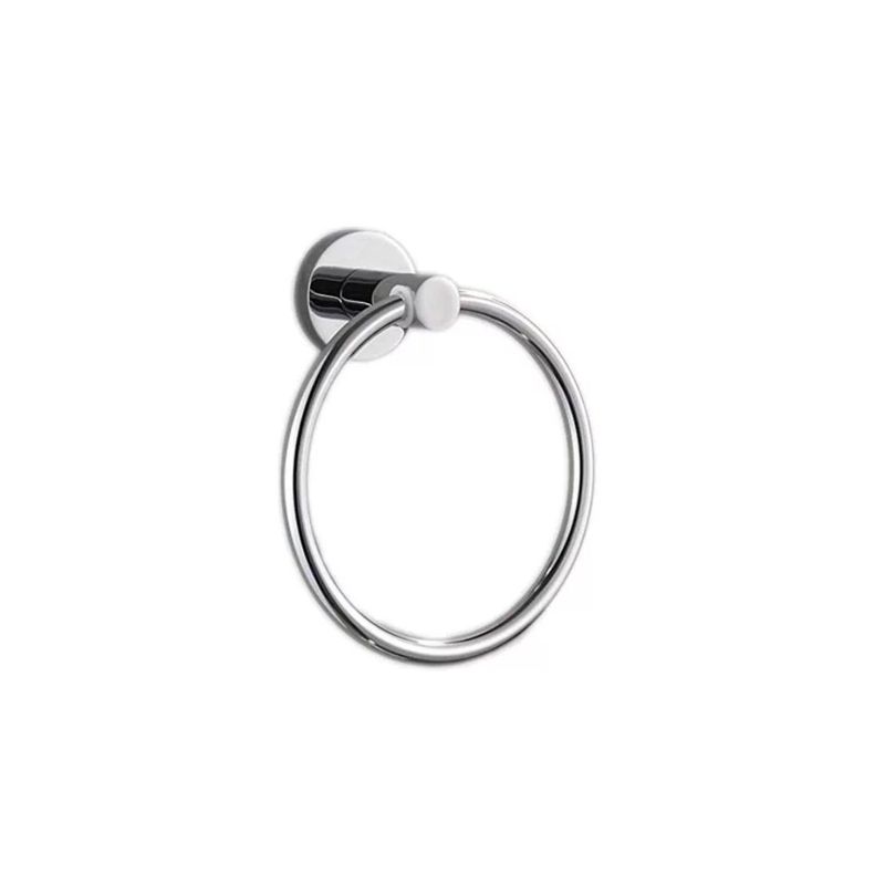 GENERICO - Porta Toalla Anillo Baño Hogar Acero Inoxidable Grey