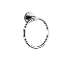 GENERICO - Porta Toalla Anillo Baño Hogar Acero Inoxidable Grey