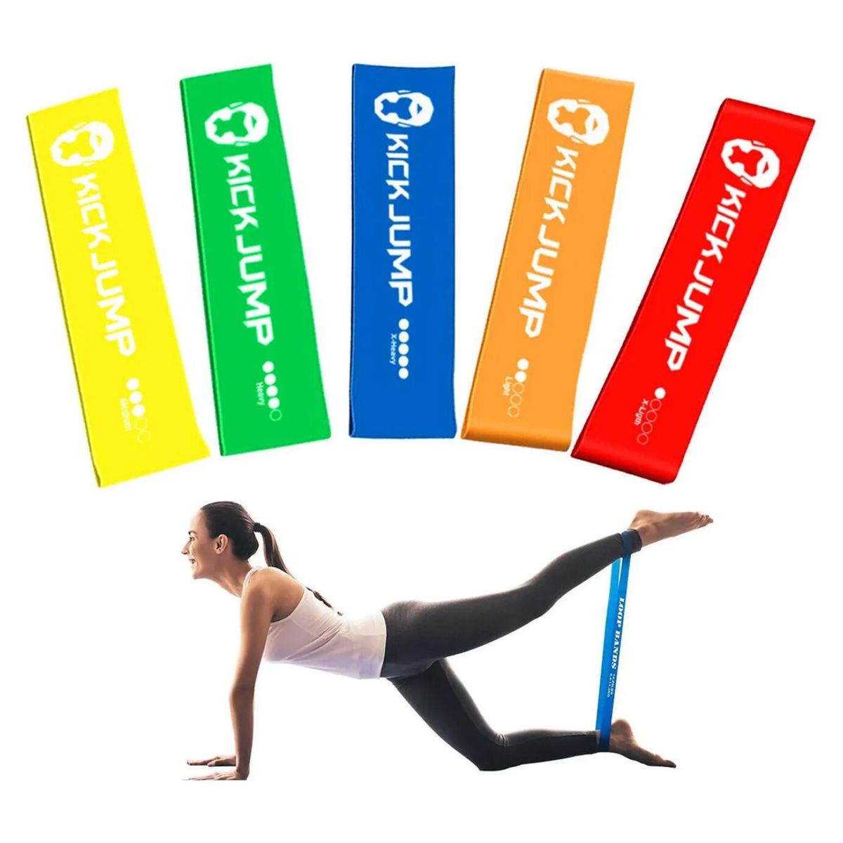 USA - Set De 5 Bandas Elásticas De Resistencia Ejercicio