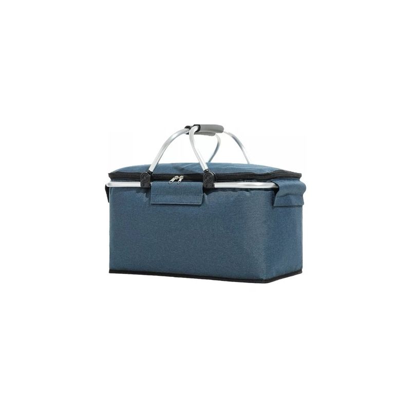 GENERICO - Bolso Canasta Cooler Térmico Plegable De 25l Azul