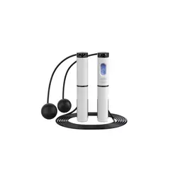 GENERICO - Cuerda De Saltar Inalámbrica Ajustable Digital Blanco