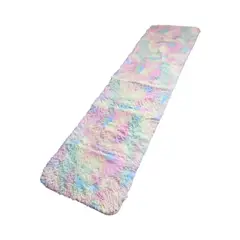GENERICO - Alfombra Pasillera Peluda Multicolor Pastel Tipo Shaggy 55cmX200cm