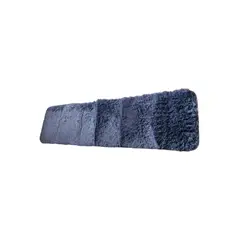 GENERICO - Alfombra Pasillera Peluda Azul Petroleo Tipo Shaggy 55cmX200cm