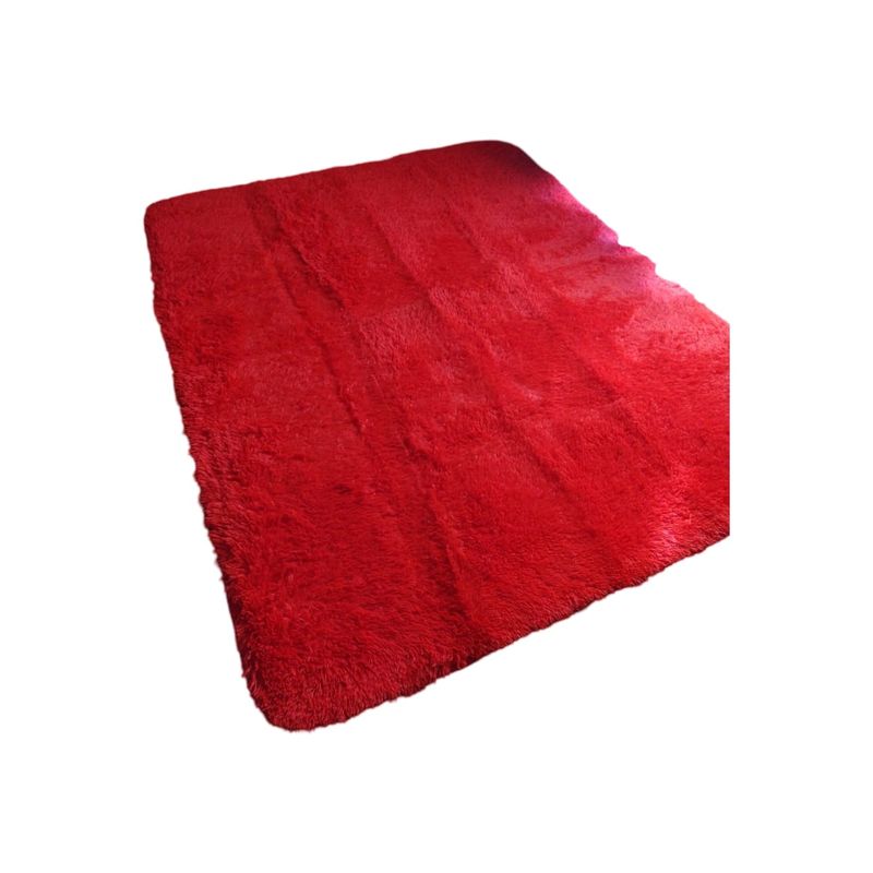 GENERICO - Alfombra Peluda Rojo Tipo Shaggy 180cmX200cm