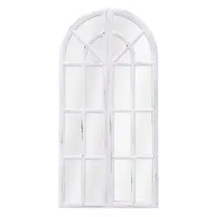 GENERICO - Espejo Dividido Catedral Ventana Blanco Taller Sin Fronteras