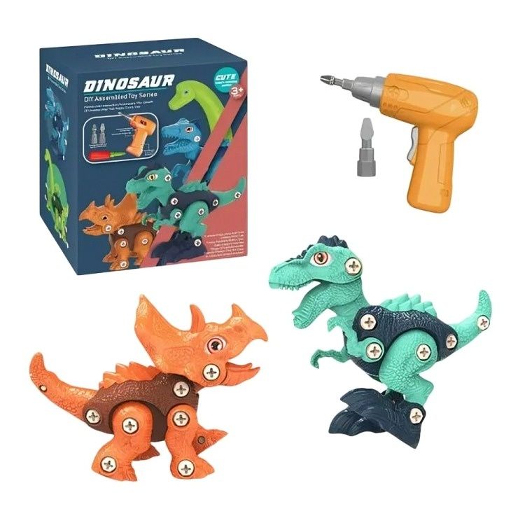 Juguete Didactico 2 Dinosaurios Armables