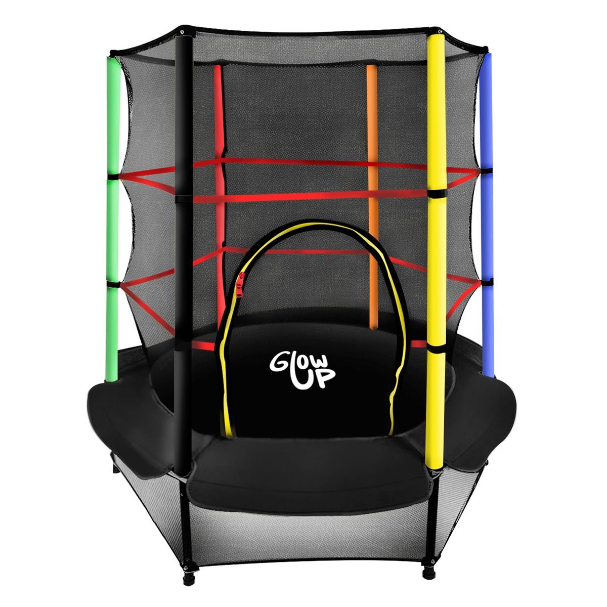 GLOWUP - Cama Elástica Glowup 4.5ft 1.40mt Malla Protección