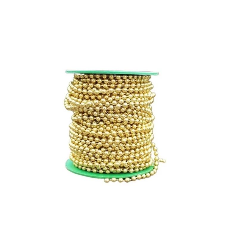 GENERICO - Cadena Navideña De Perlas Guirnaldas Navidad Gold Unidad