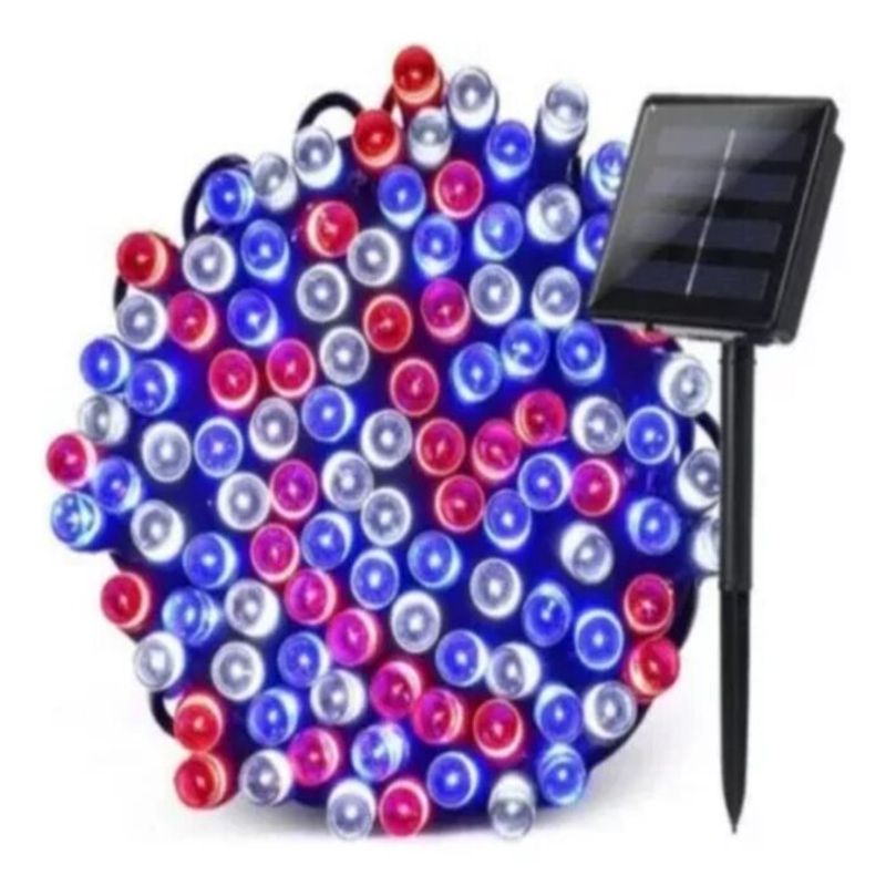 GENERICO - Luces Guirnalda Led Solar Colores 10m Ip65 De Navidad
