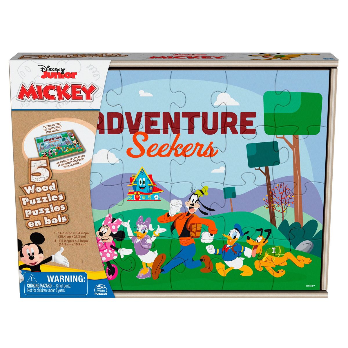 DISNEY - Set 5 Puzzles De Madera Mickey Mouse Disney