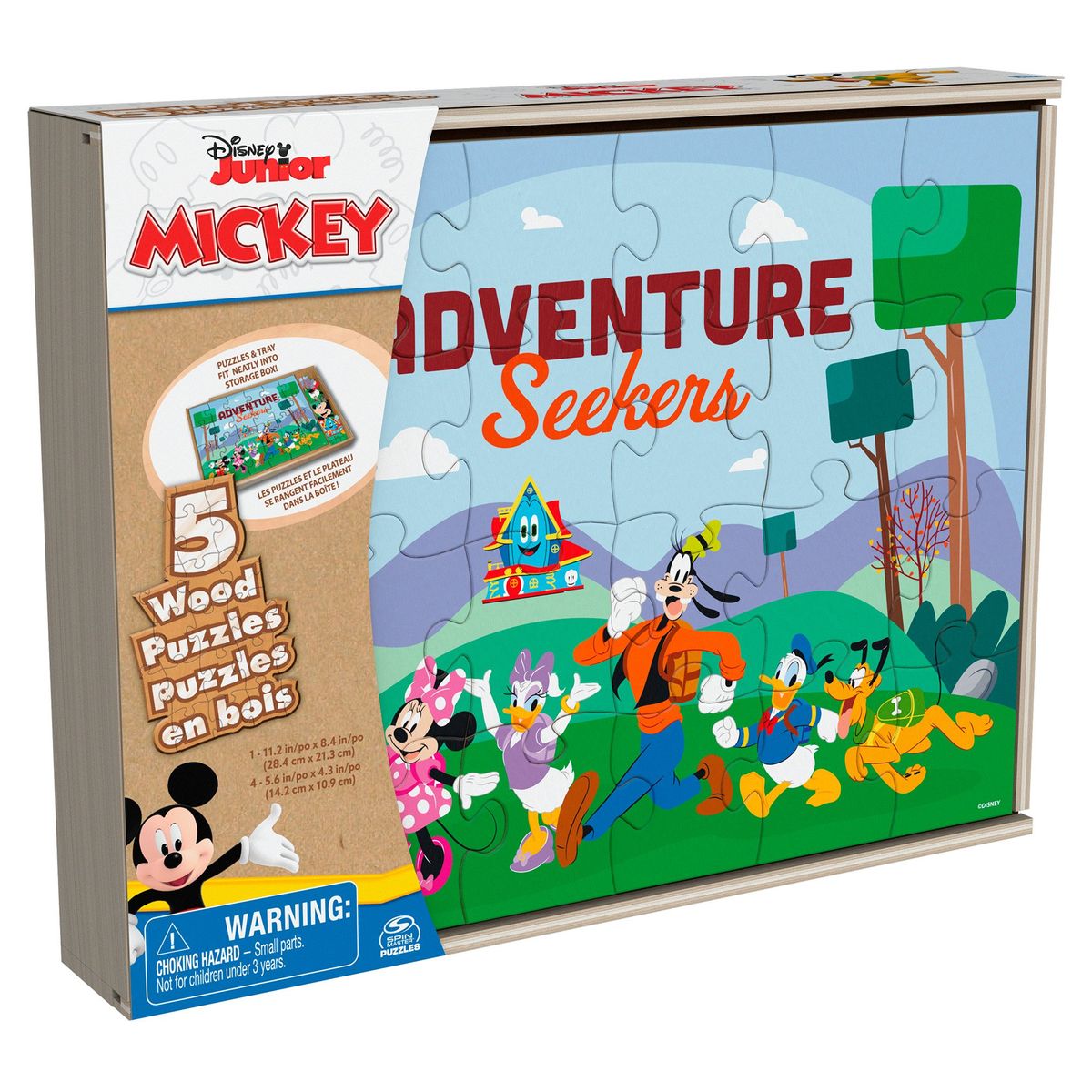 DISNEY - Set 5 Puzzles De Madera Mickey Mouse Disney