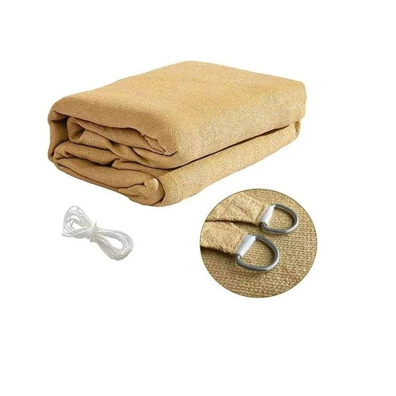 ANGELES DEL HOGAR - TOLDO VELA SOMBREADORA RECTANGULAR 4X6 BEIGE