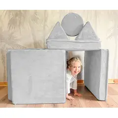 BLOKIDS - Sillón De Juegos Modular Mini Blokid Para Niños Gris