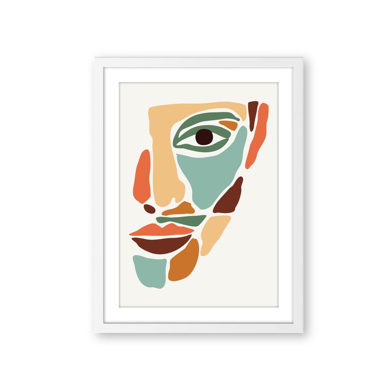 ALCUADRADO - Caudro Individual Abs Mujer Pintura
