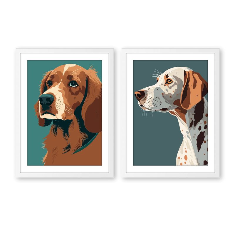 ALCUADRADO - Set doble Cuadro Dalmata Blanco
