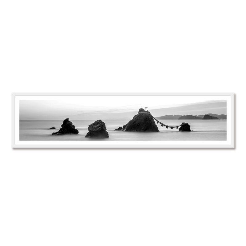 ALCUADRADO - Cuadro Individual Panoramico San Francisco Byn Blanco