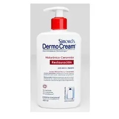 SIMONDS - Crema Corporal DermoCream 400 ml / Hialurónico y Ceramidas – Simond´s