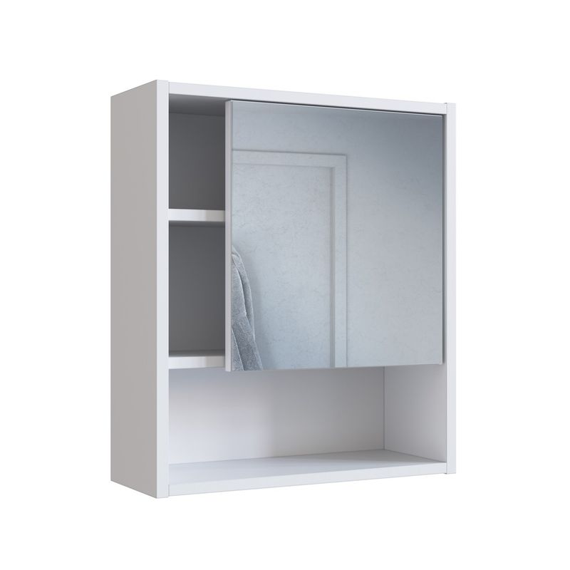 DF HOME - Gabinete de baño Nova con espejo Blanco B66038