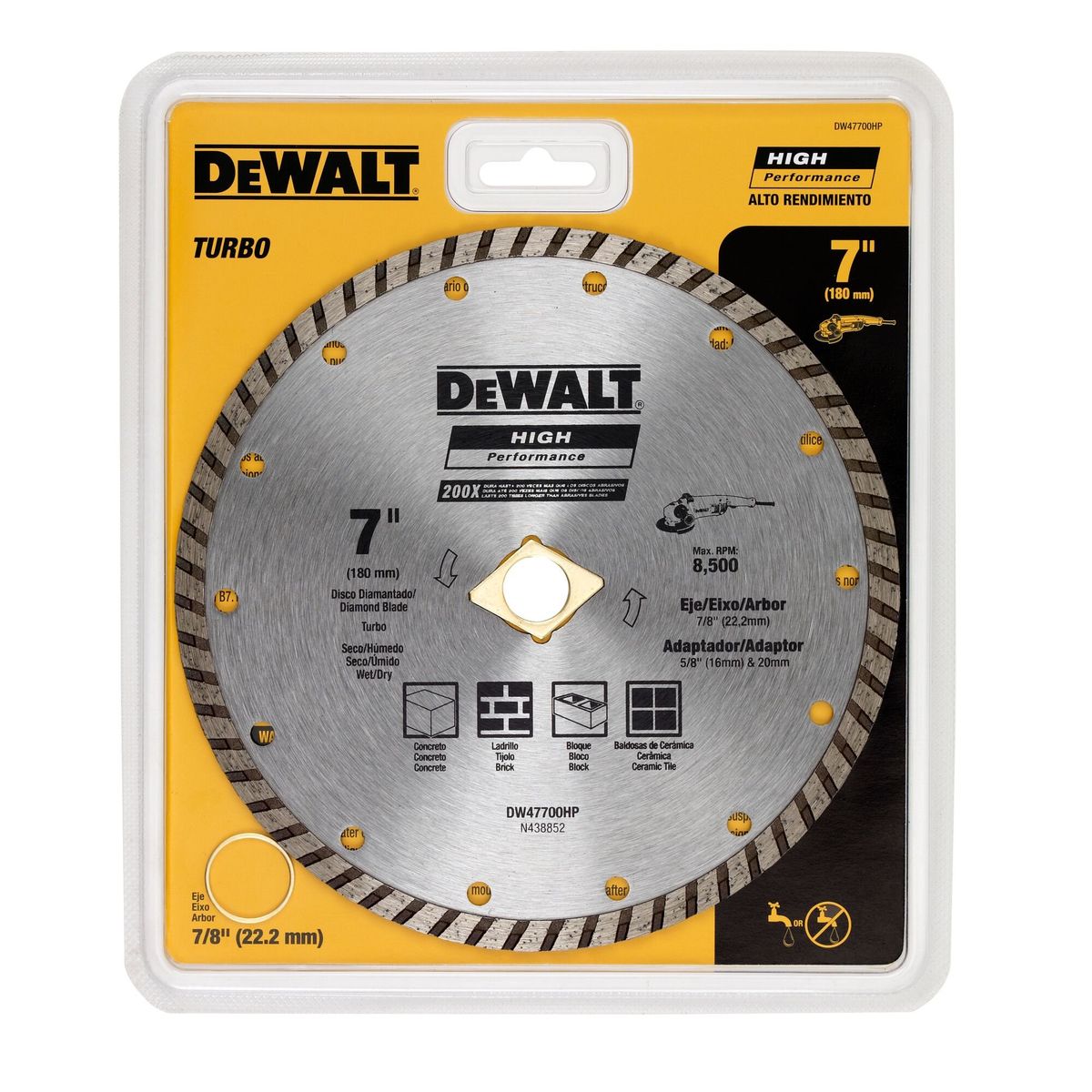 DEWALT - Disco Diamantado Ranurado 7" Continuo DEWALT DW47700HP