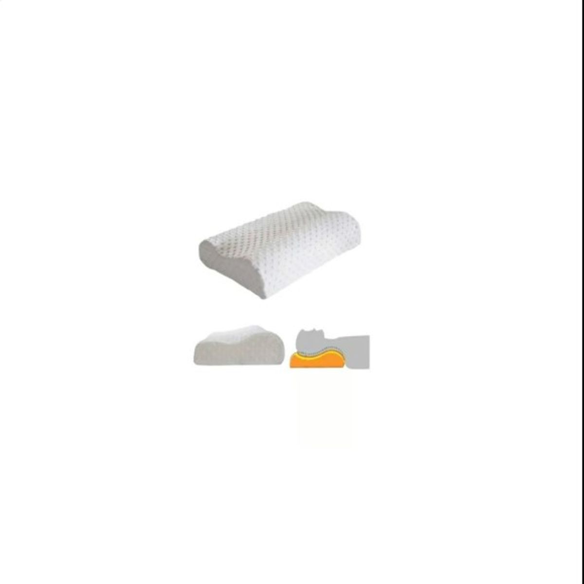 GENERICO - Almohada Memory Pillow Ortopédica Indeformable Cervical