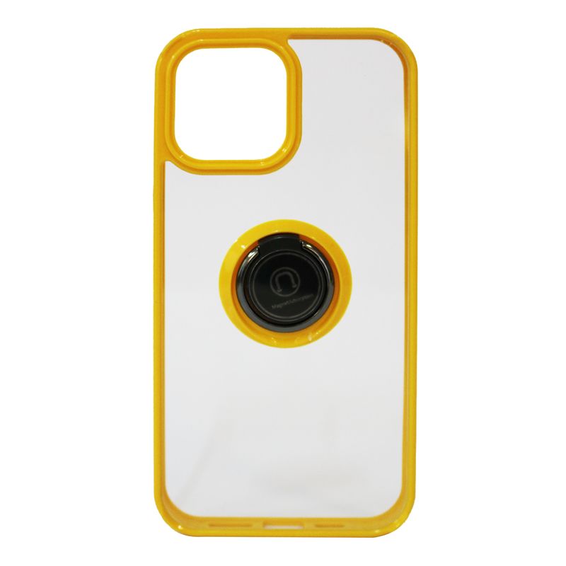 JOIGO - Carcasa Anti-Shock Para iPhone 13 Pro Con Anillo Amarillo.