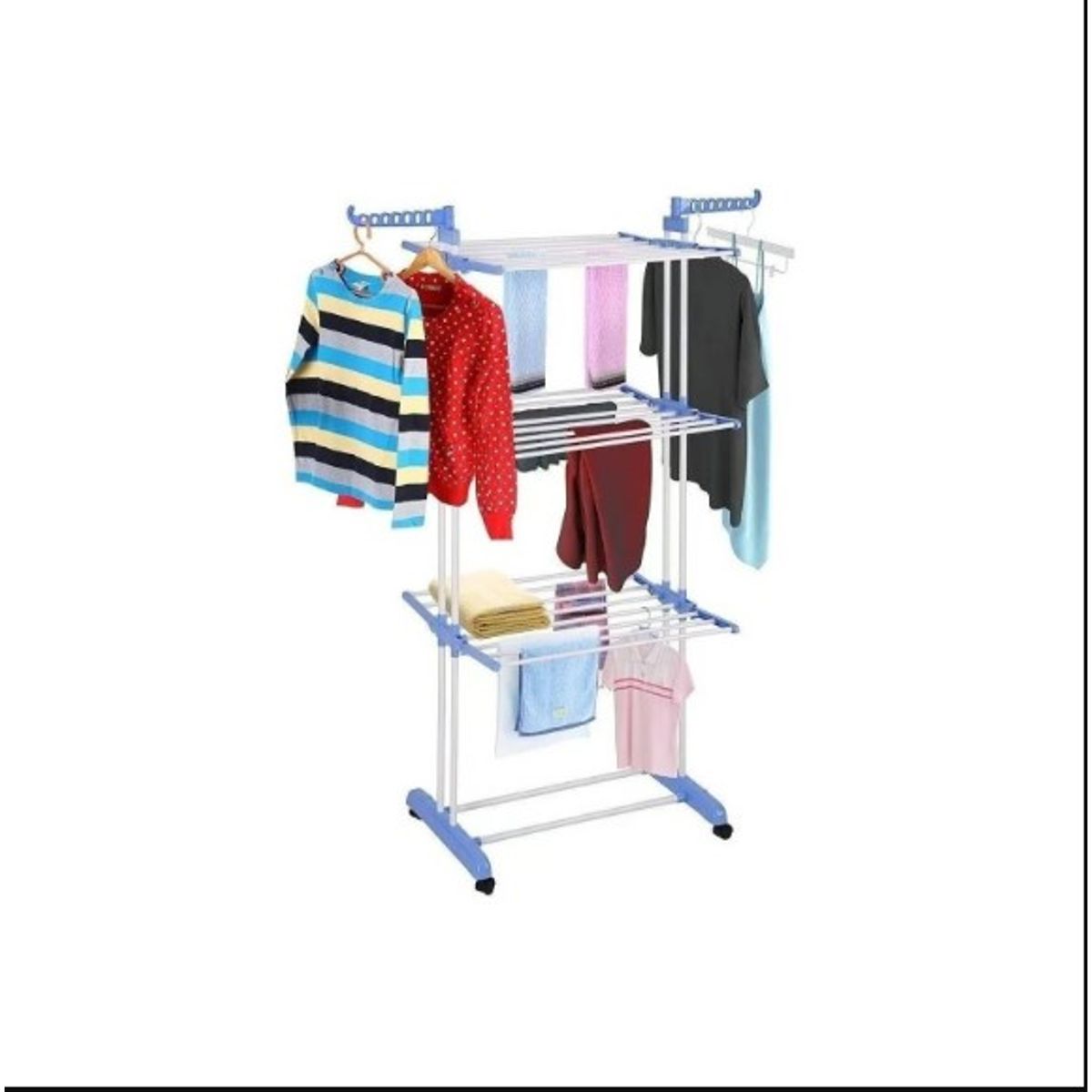 GENERICO - Tendedero De Ropa Perchero Colgador Plegable 3 Niveles