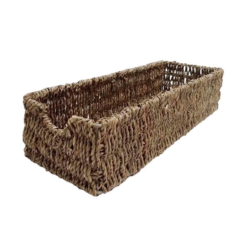 BRIC - Cesta Rectangular Fibra Natural.
