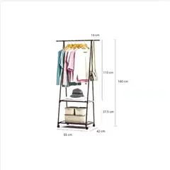 GENERICO - Perchero Multifuncional Organizador Ropa Zapatos Accesorios