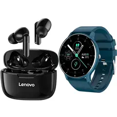 LENOVO - ZL02D reloj inteligente deportivo + combo XT90 -Azul