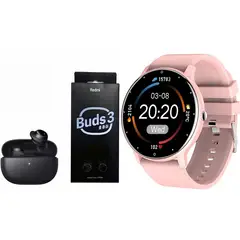 XIAOMI - ZL02D reloj inteligente deportivo+combo RedMi Buds3Lite-Rosa