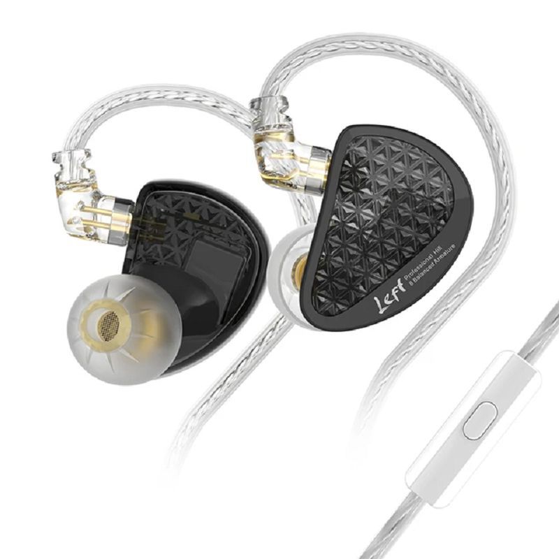 KZ - KZ AS16 Pro Auriculares dinámicos de graves Con micrófono - Negro