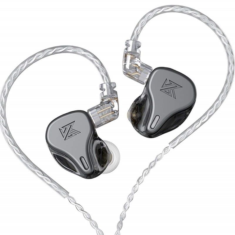 KZ - KZ DQ6 Dynamic Bass Auriculares con cable sin micrófono-Gris