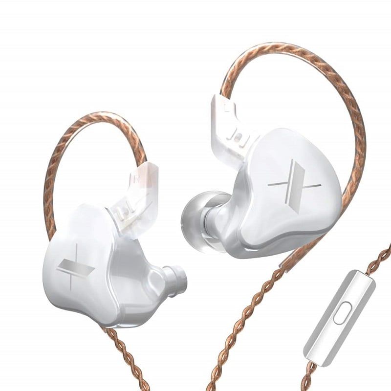 KZ - KZ EDX Dynamic Bass Auriculares con cable Con micrófono-Blanco