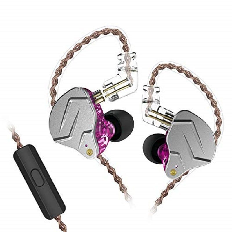 KZ - KZ ZSN Pro Dynamic Bass Auriculares con cable Con micrófono - Púrpura
