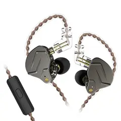 KZ - ZSN Pro Dynamic Bass Auriculares con cable Con micrófono - Gris