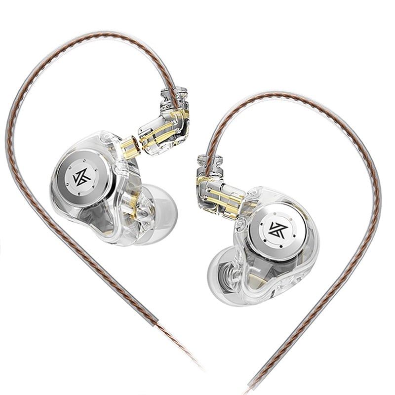 KZ - KZ EDX Pro Dynamic Bass Auriculares con cable sin micrófono-Blanco
