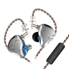 KZ - ZS10 Pro Dynamic Bass Auriculares con cable Con micrófono-Azul