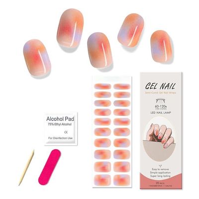 Imagen 2 del producto Set 20 Pcs Uñas Postizas Nail Gel Para Lámpara Uv